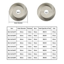 XCAN-직경 63/68/80mm 44/64/72/80T HSS M35 원형 톱날 스테인레스 스틸 파이프 튜브 절단 궤도 1 개, 03 68x1.6x16x44T