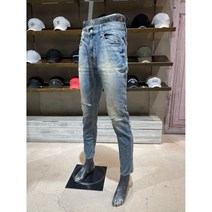 버커루 [2022 대박 특가전] 아주소량!!! [BUCKAROO JEANS] PREMIUM UP3 슬림 일자핏 바닐라틴 워싱 스크레치 포인티드 데님 청바지
