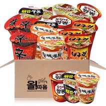 올따옴기획 소컵 신라면+안성+너구리+짜파+오짬+튀김우동x3개씩