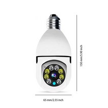 펫cctv 가정용 반려동물 홈캠 댕냥이 E27 LED 라이트 HD 1080P IP 카메라 무선 파노라마 홈 보안 와이파이, 01 기타