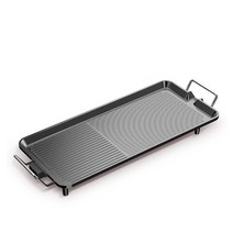 전기 그릴 1500W 110V 220V 전기 그릴 가전 주방 바베큐 요리 제품, 01 BLACK_02 EU