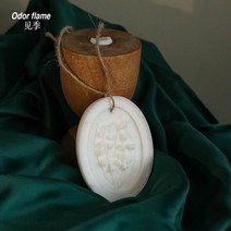 왁스타블렛 간단한선물 천연 고체 방향제 은방울꽃 이야기 옷장 캐비닛 아로마 테라피 왁스, 순백색 양각 은방울꽃 tf 백단향(권장)