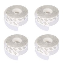 에테르코 실리콘 문풍지 방풍테이프 창문틈새막이 투명 45mm x 5m, 폭45mm 길이5m 투명 문풍지 4개입