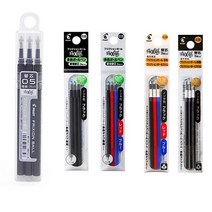Frixion Ball 지워지는 볼펜 프릭션 3색 0.38mm 0.5mm, 리필심 0.38 검정 3P × 2