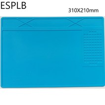 Esplb 405x305mm 단열 수리 패드 납땜 작업 스테이션 매트 실리콘 용접 유지 보수 플랫폼, 06 310mm Dark Blue