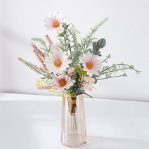 리하이 조화 꽃 다발 장미 수국 핑크뮬리 세트 / 셀프웨딩 부케, 2.데이지 조화세트