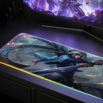 rgb 장패드 RGB 빛나는 마우스 패드 사무실 게임 홈 천막 키보드 초대형 두꺼운 멋진 노트북 사용자 정의, 19 y_01 Thickness 3MM
