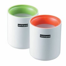 펜꽂이 SYSMAX 웰앤굿펜꽂이 지름92x110mm 연두