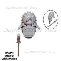 레고 MOC 기술 블럭 테크닉 나루토 미니 빌딩 블록 애니메이션 액션 피규어 헤드, mg0205