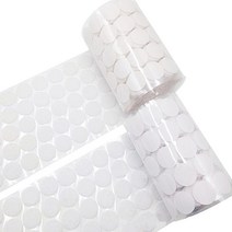 양면 벨크로 테이프 원형 접착 찍찍이, 2양면찍찍이20mm-50입