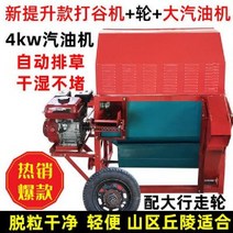 대용량 들깨 탈곡기 껍질 타작기 콩 참깨 농사 50형 + 수동 가솔린 엔진 휠 농기구, 50형 + 수동 가솔린 엔진 + 휠 (BEST), N.80리프팅풀리+가솔린엔진