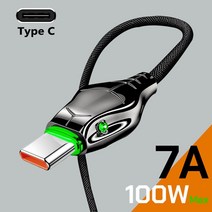 케이블 화웨이 P40Pro 용 USB C 타입 고속 충전 와이어 삼성 호환 S22 샤오미 OPPO USB-C 충전기 코드 7A 100 W Honor 50Pro 66W, 01 Type C (7A)_04 3m, 01 7A for Type C_04 3m