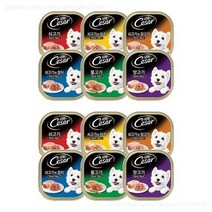 (사은품챠오츄르증정)시저 버라이어티 한강아지 간식 6종 x 2p 세트 (12개) 여러가지 맛