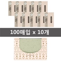 [스펀지팝] 녹차 천연마 얼굴기름종이 100매입 5개 10개 종이케이스포장 유분기름제거