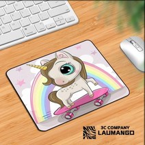테이블에 귀여운 만화 유니콘 패드 마우스 매트 Pc 게임 컴퓨터 책상 수호자 애니메이션 깔개 Kawaii 액세서리 노트북 게이머, xS000401_15x15cm