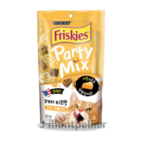 퓨리나 프리스키 파티믹스 고양이 간식 닭, 3가지 치즈 맛, 60g, 10개