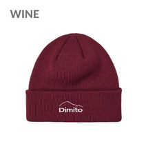 디미토 2023모델 스키 스노우보드 남녀공용 니트 모자, 와인