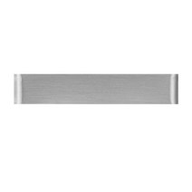 led wall sconce 조명 장식 벽 램프 거실 침실 실내 벽 조명 홈 닦았 알루미늄 벽 조명기구, 은, 따뜻한 흰색(2700-3500k), 길이 51cm