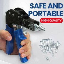 석고 보드 Riveter 리벳 총 손톱 중공 도구 4mm 5mm 6mm 벽 판자 당겨, Blue