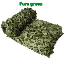 야외차양차광막그늘막 강화 카모플라주 그물 사냥 자동차 화이트 그린, PURE GREEN+3x9m