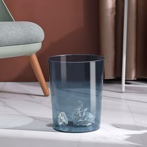온통온유 10리터 쓰레기통 화장실 10l 12l 인테리어 다용도 투명 아크릴 휴지통, 그린