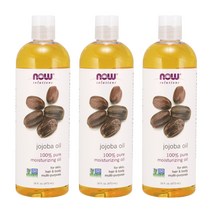 나우푸드 호호바 오일 퓨어 모이스처라이징, 473ml, 3개