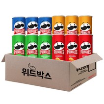 [위드박스] 프링글스 110g 12개(오리지날3+양파3+치즈3+스윗마요3), 12개