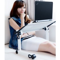 핫버튼 누워서 노트북 거치대 눕서대 독서 책보기 침대 침대용 테이블 접이식 공부 독서대, 베이직타입, 핑크