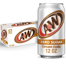 A&W 에이앤 더블유 크림 소다 제로 슈가 355ml 12캔