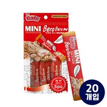 더캣츠 미니베로베로 연어 고양이 츄르 간식 5P, 160팩
