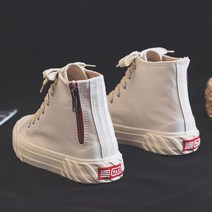 리우씨앤씨 여성 캐주얼 하이탑 운동화 스니커즈 지퍼 운동화 여자 단화