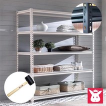 토토홈랙S외공 높이1800mm 창고랙 스탠드선반 철재진열대 조립식앵글제작, 백색_4단 1200X500 1800mm, 백색_3단 1200X500 1800mm