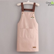 미술작업복 공예 의류 점프수트 일체형 현장 정비복, 스터드 스트랩 워터프루프 순연분 - 레인보우