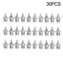 스파이크화 육상 야구 마라톤 스포츠용품 30pcs 내구성 실버 운동 교체 실행 신발 짧은 스터드 크리스마스 7mm 트리 트랙 필드 트랙 신발 스틸 및 y6d5