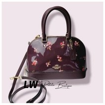 Coach Baby Bouquet Prnt Mini Sierra Patent Leather Satchel