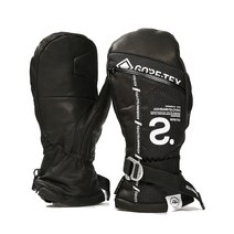 도어 니트 남성 자기설구 Ashram 여자 겨울 스키장갑, C01-Ecwgs Leather
