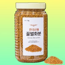 국내산 꿀벌 벌 벌꿀 화분 생화분 비폴렌 효능 먹는 꽃가루 화분 꿀화분 BEEPOLLEN 1KG, 단품, 단품