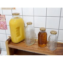 델몬트 주스 쥬스 병 유리 미니 썬키스트 담금주 오렌지 통 초미니 훼미리, 245ml