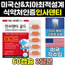 미국 인사 덴티 골드 플러스 원 케어 잇몸 뼈 영양제 칼슘 치아에좋은 직구 프리미엄 프로 알파 엑스 트리플 음식 미국산 이빨 건강식품 좋은영양제 홈쇼핑