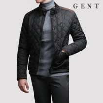 겐트옴므 남성용 스웨이드 배색 퀄팅 자켓_GOJ4308C