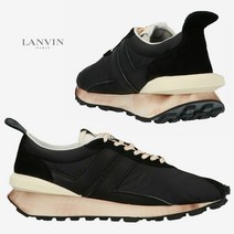 랑방 BUMPR 빈티지 나일론 칼프스킨 스니커즈 BK