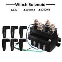 12V 500A 접촉기 6개 윈 치 로커 엄지 커버ATV UTV 트럭솔레노이드 릴레이, 미국