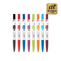 모나미 소프트볼 쥬쥬 볼펜 0.5mm 12입, 브라운