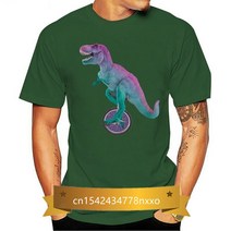외발자전거 로스트 신즈 외발 자전거 공룡 남성용 그래픽 티셔츠, [08] For adults-S, 08 greenMenxry4972_01 S