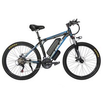 부강샵 전기이륜차 SMLRO C6 전기 자전거 산악 MTB 배터리 21 단 48V 350W 1000W 10AH 17.5Ah 29 인, 02 Black Blue, 01 21