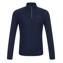 슈페리어 슈페리어 여성 수입원단 반집업 긴팔 티셔츠 네이비 (L0Z131249)