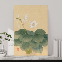 신사임당 신윤복 전통 민화 풍수 한국 전통 민속화 풍속화 인테리어 학교 교실 교육 액자, 13.신명연-옥잠화