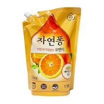 엘지생활건강 자연퐁 오렌지 제균 설거지 주방세제 리필 1.2kg, 상세페이지 참조