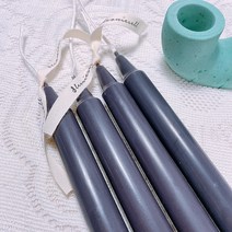 단색 테이퍼캔들 검정캔들 컬러캔들 양초 오브제캔들 인테리어소품 집들이선물 센스선물, 단색 블랙