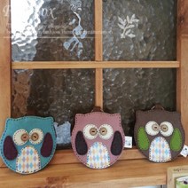 owl 동전지갑 교구, 브라운